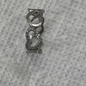 Silver heart ring size 7